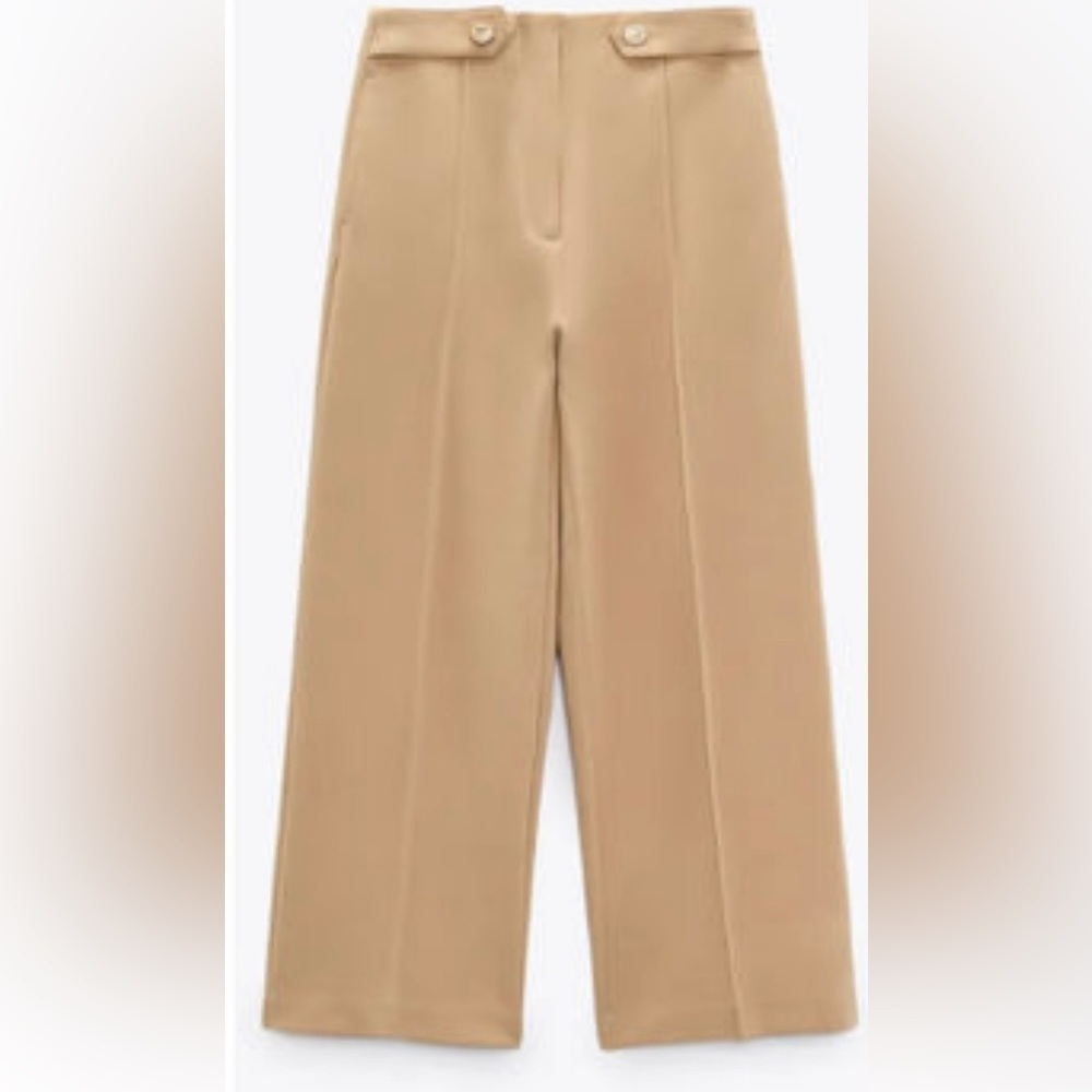 Zara Wide Leg Pintuck Pants - Picture 8 of 14